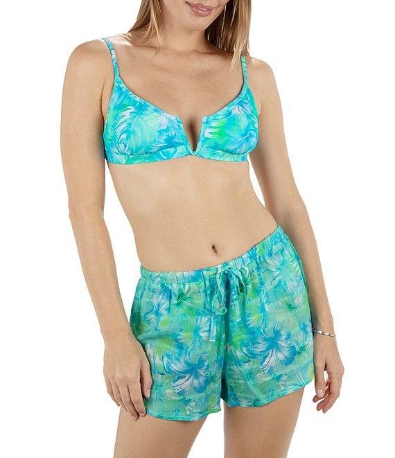 Hurley Tropic Dreams Beach Elastic Waist Swim Cover-Up Shorts Product Image