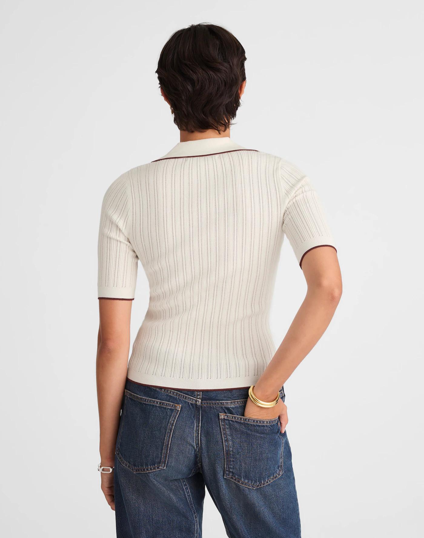 The Signature Knit Johnny-Collar Sweater Product Image