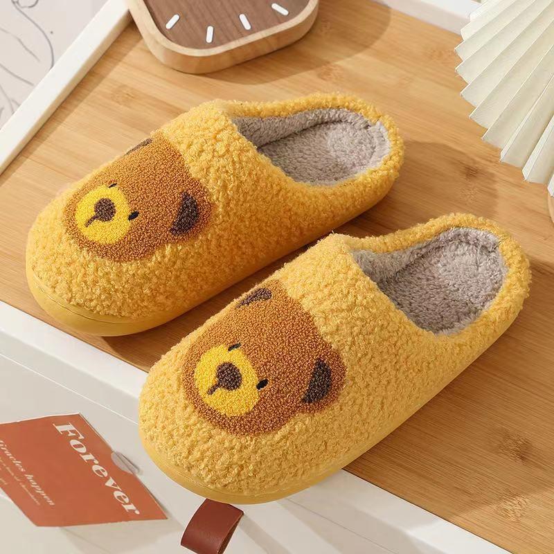 Cute Bear Fluffy Slippers Product Image