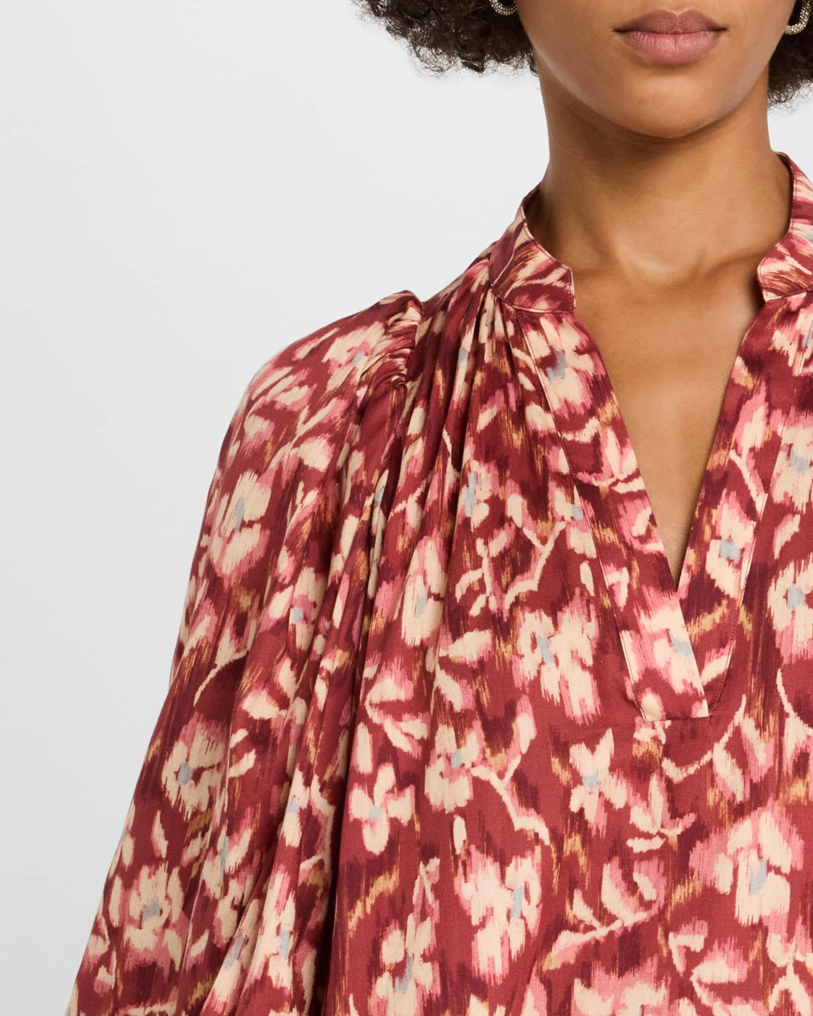 Vanessa Floral-Print Cotton Mini Shift Dress Product Image