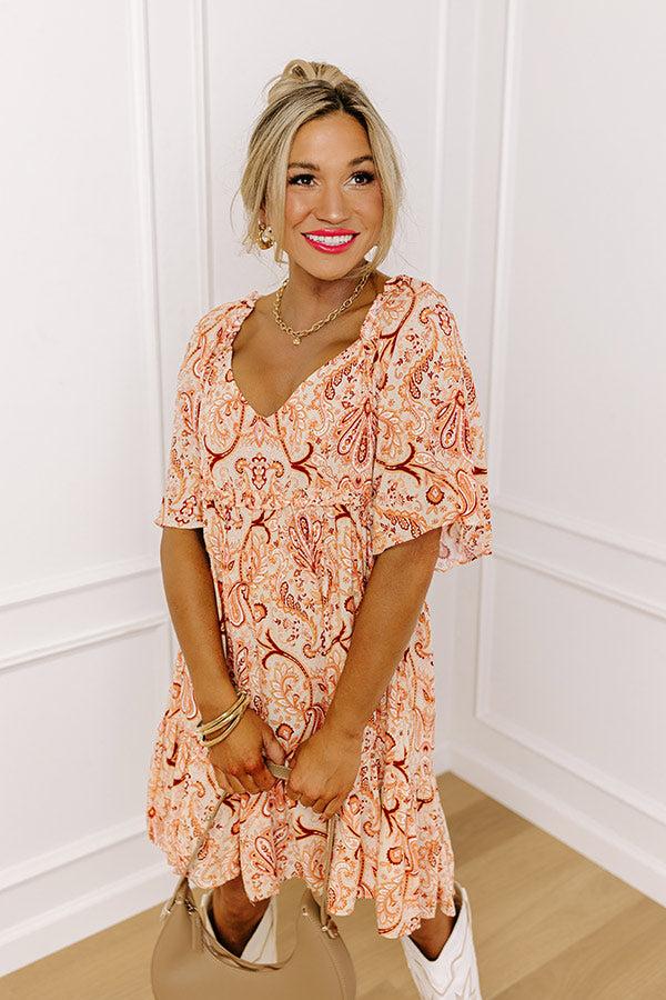 Seeking The Shore Paisley Shift Dress Product Image