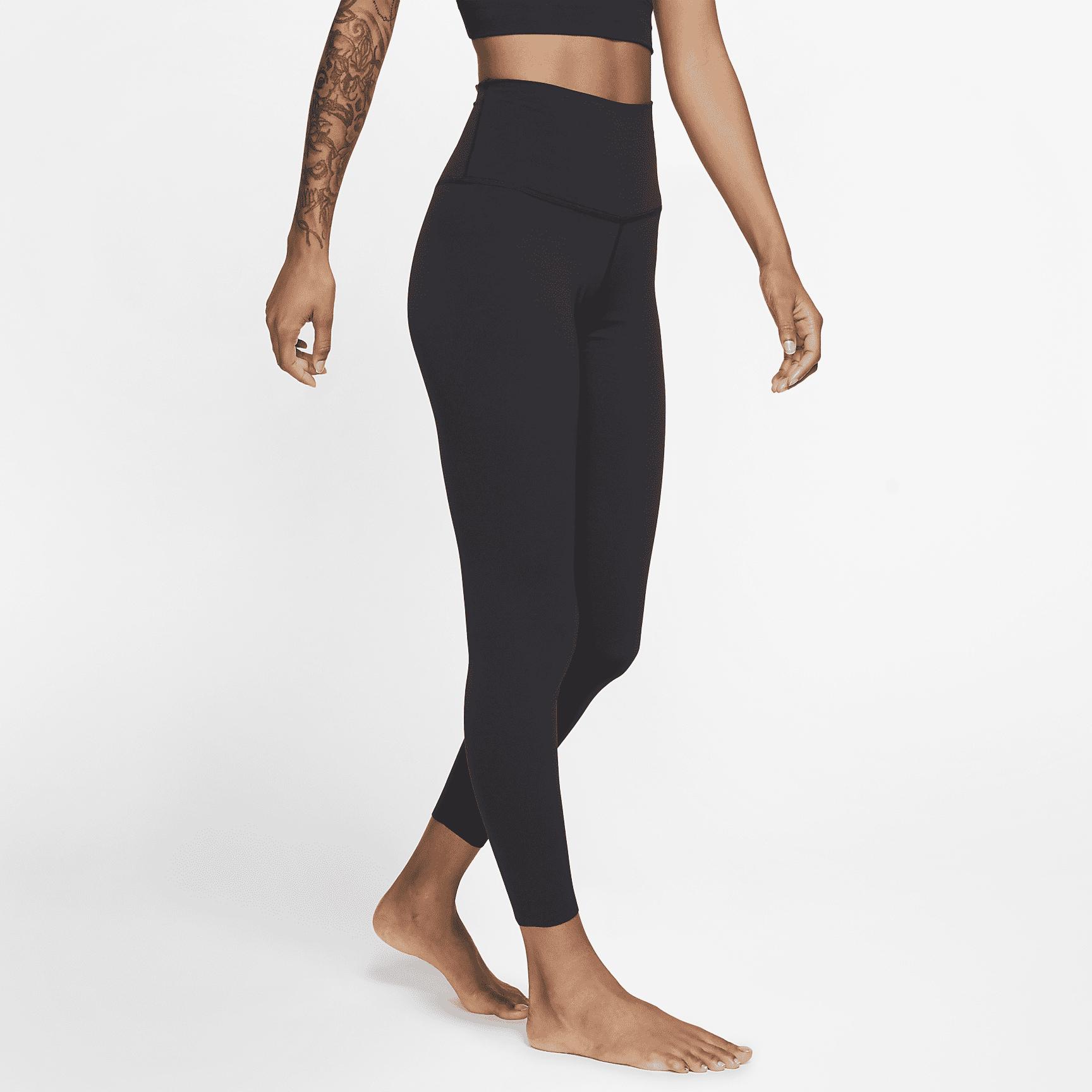 Womens Nike Yoga Dri-FIT Luxe High-Waisted 7/8 Infinalon Leggings | CJ3801-010 Product Image