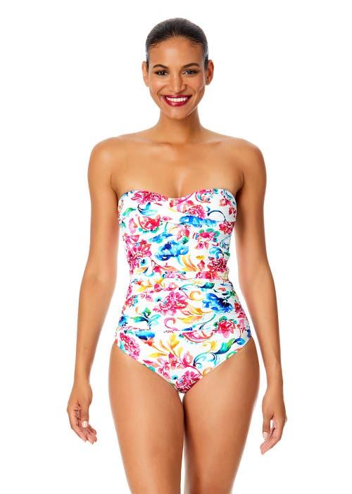 Anne Cole Women's Twist Front Shirred One Piece Swimsuit Product Image