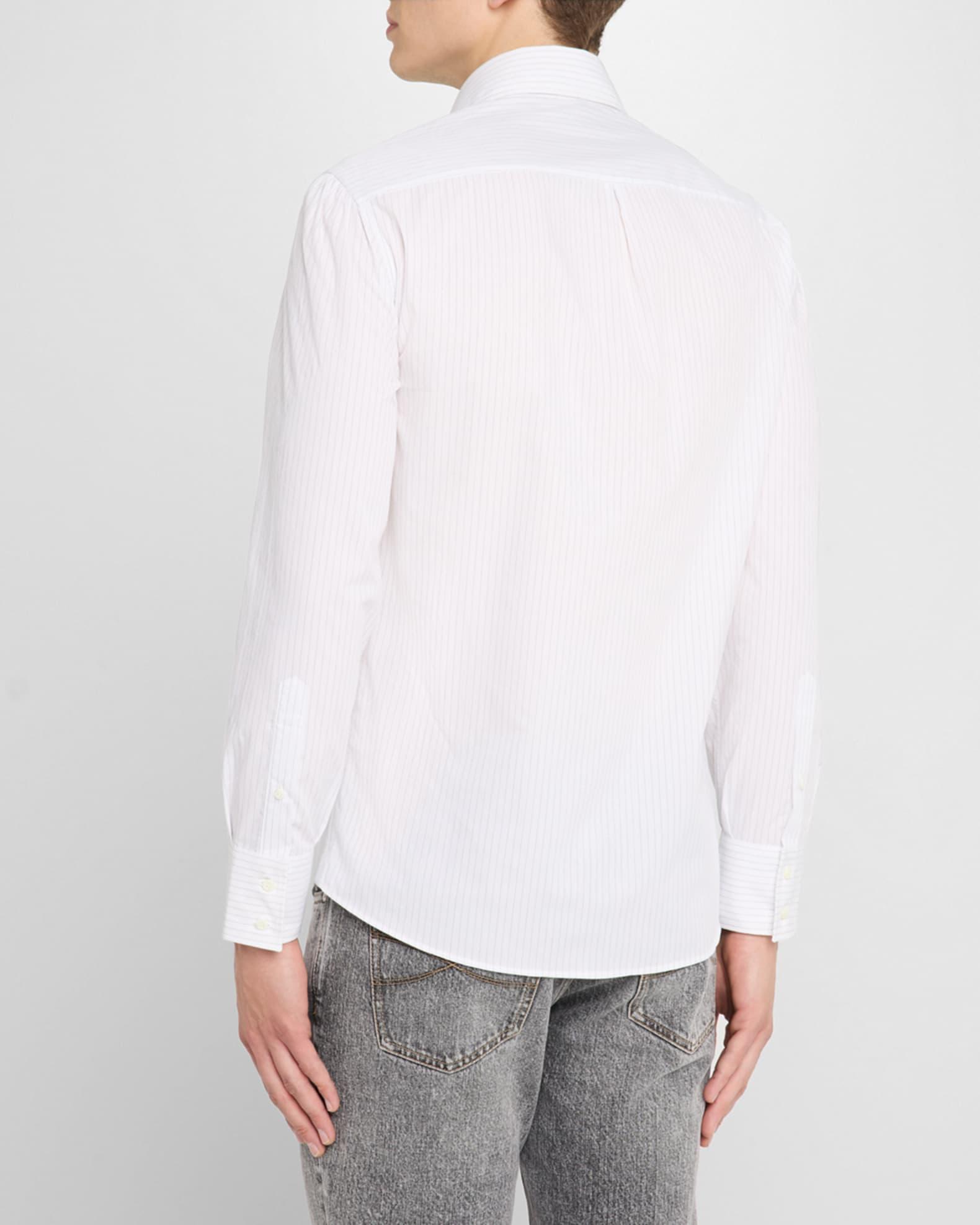 Men's Jacquard Pinstripe Sport Shirt Product Image