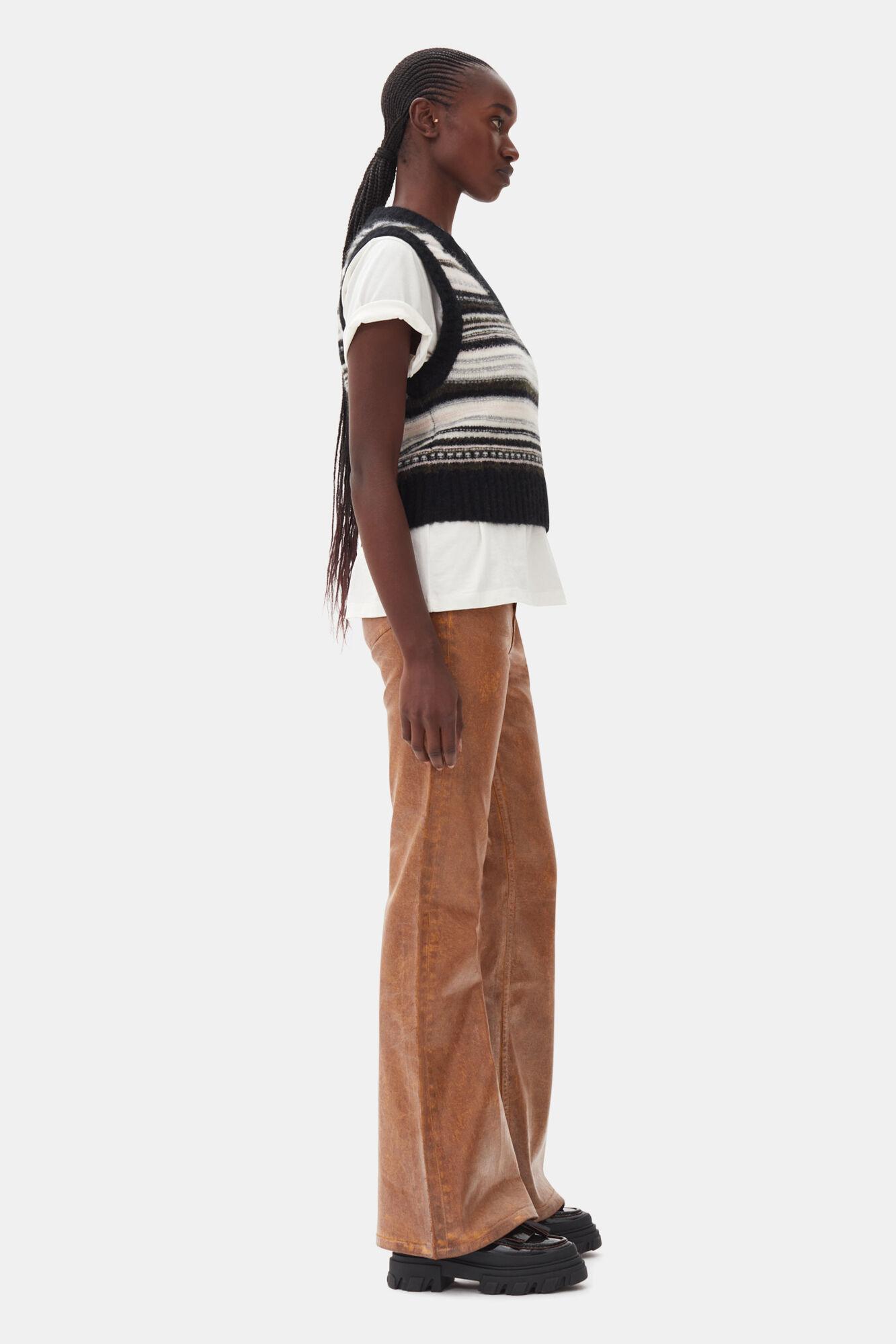 Black Stripe Vest Product Image