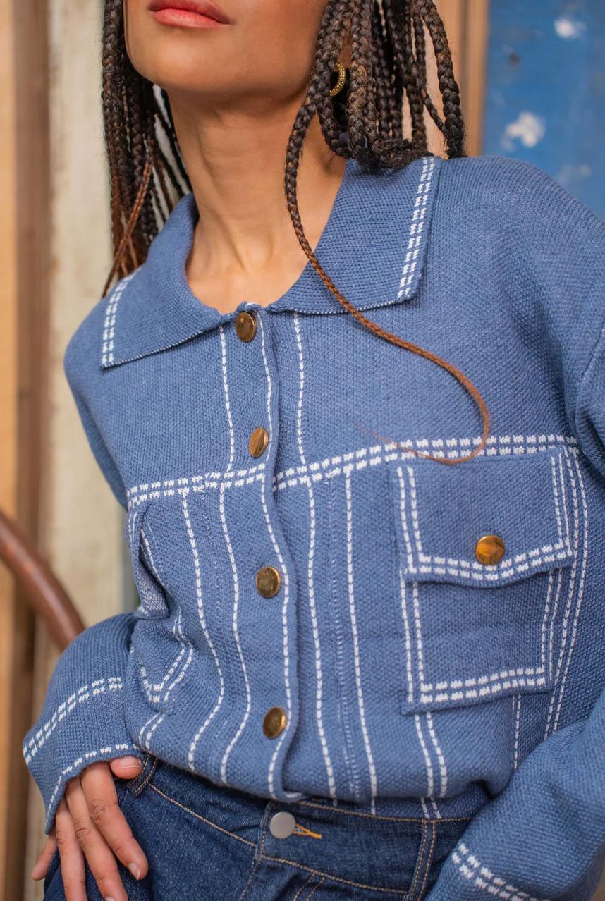 Stitched Cardigan Product Image