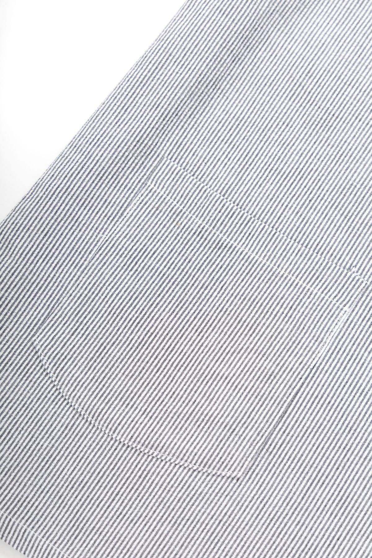 Blacksmith - Short Sleeved Popover Shirt - Black Seersucker Product Image