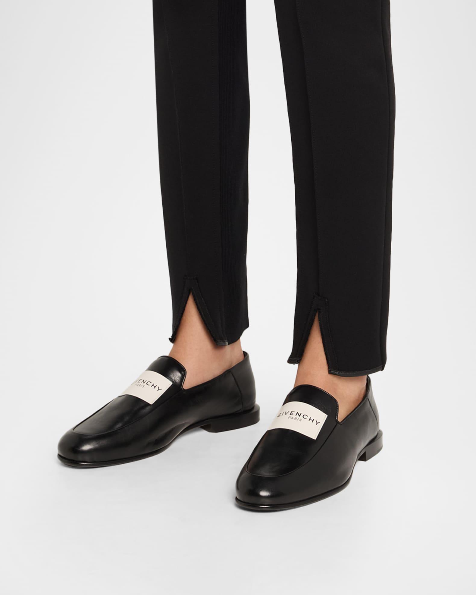 Logo Label Leather Loafers  Product Image