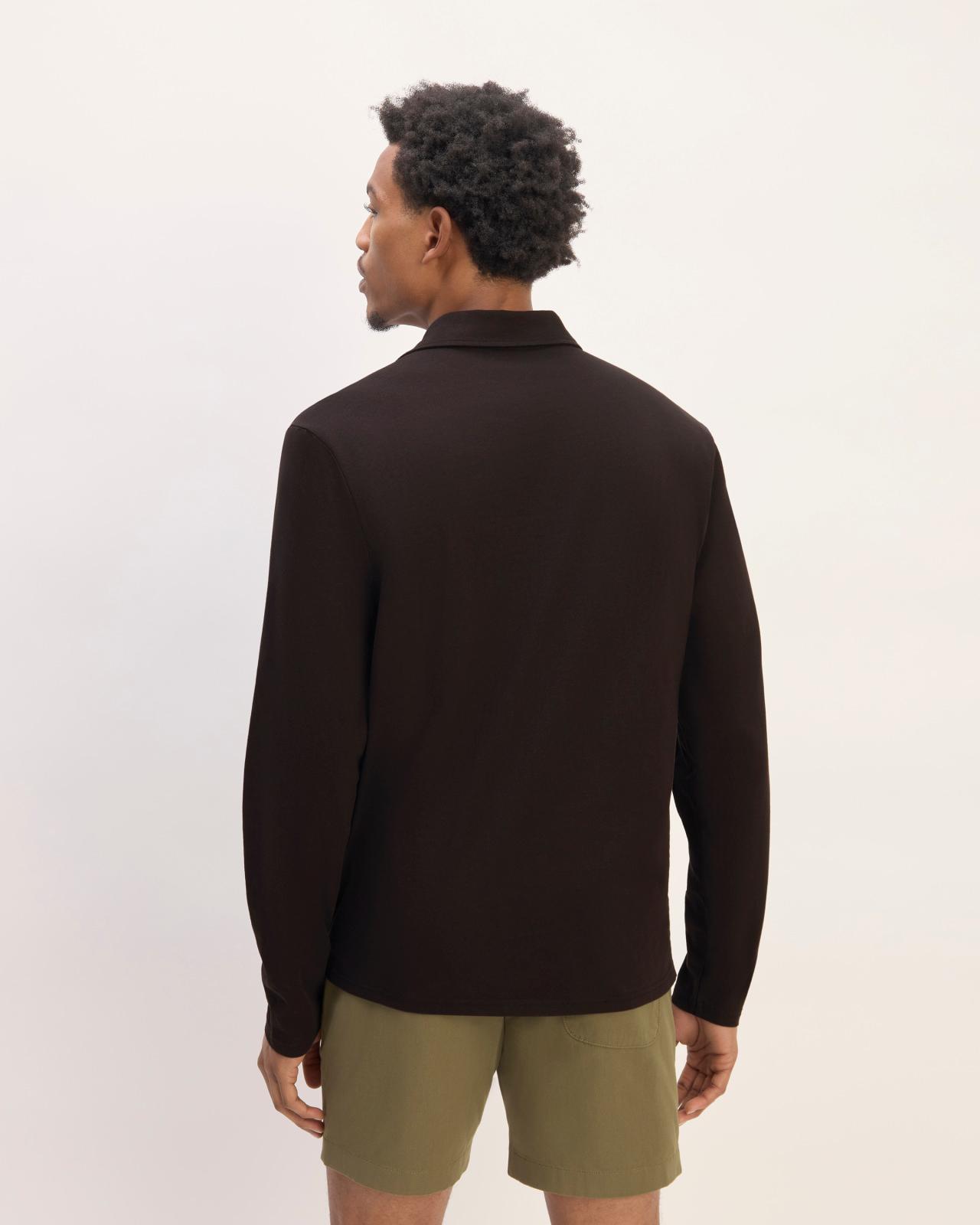 The Premium Weight Long-Sleeve Polo Product Image