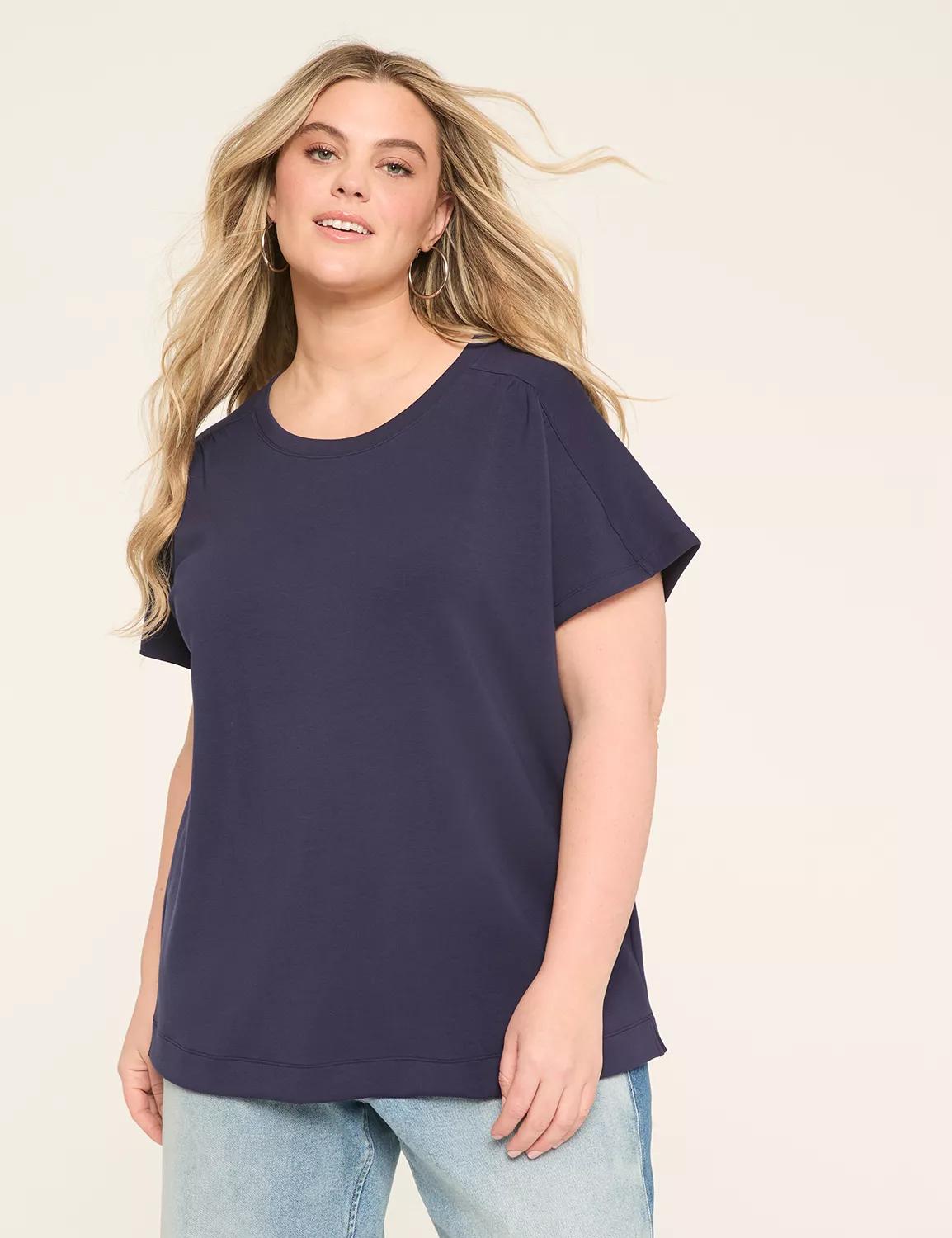 Journey Dolman-Sleeve Shirred-Shoulder Top Product Image