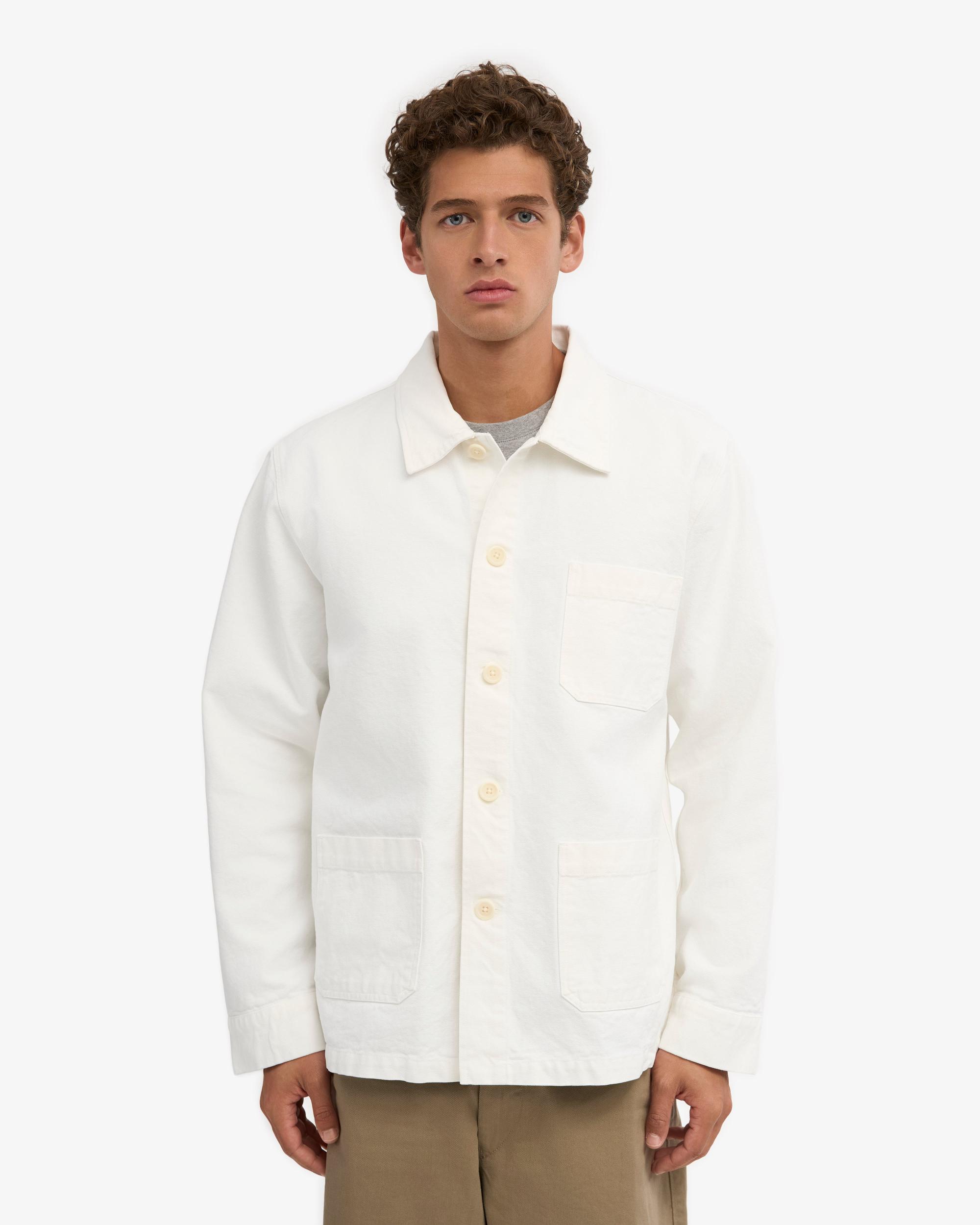 Organic Workwear Jacket - Optical White Product Image