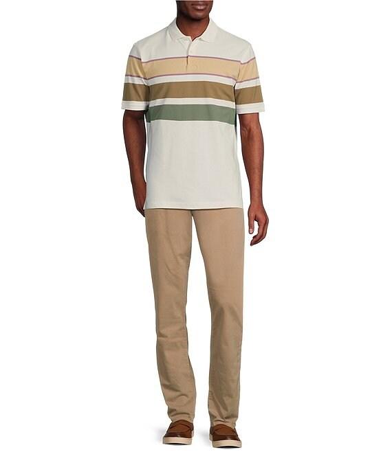 Cremieux Blue Label Cape Town Collection Striped Short Sleeve Polo Shirt Product Image
