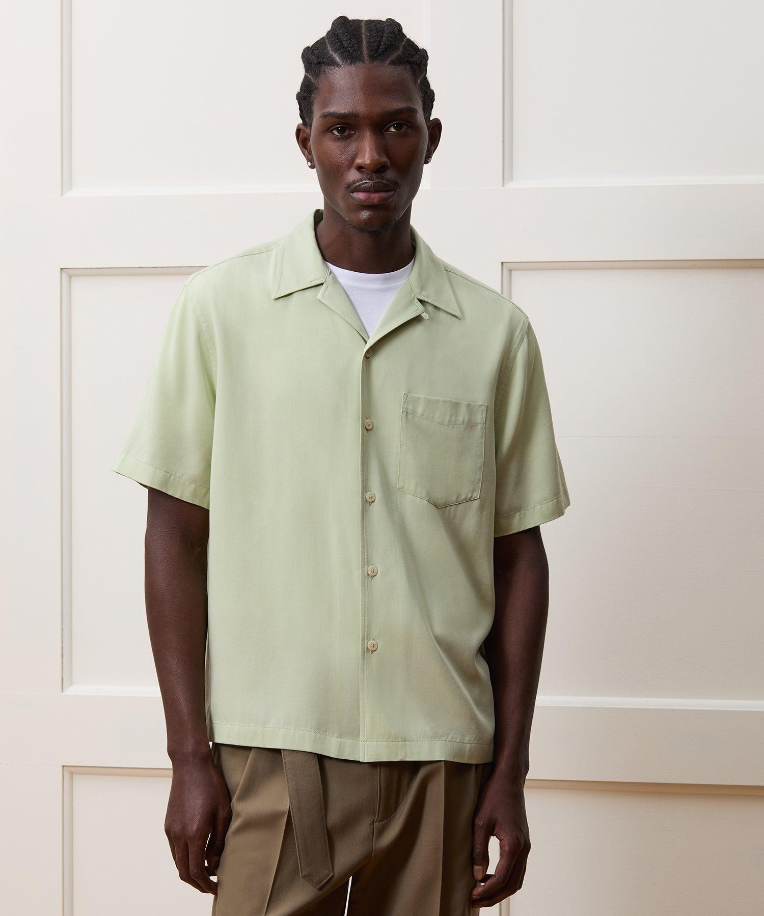 Cropped Rayon Capri Shirt Product Image