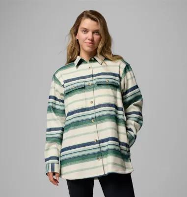 Columbia Womens Blue Point Creek Shirt Jacket- Product Image