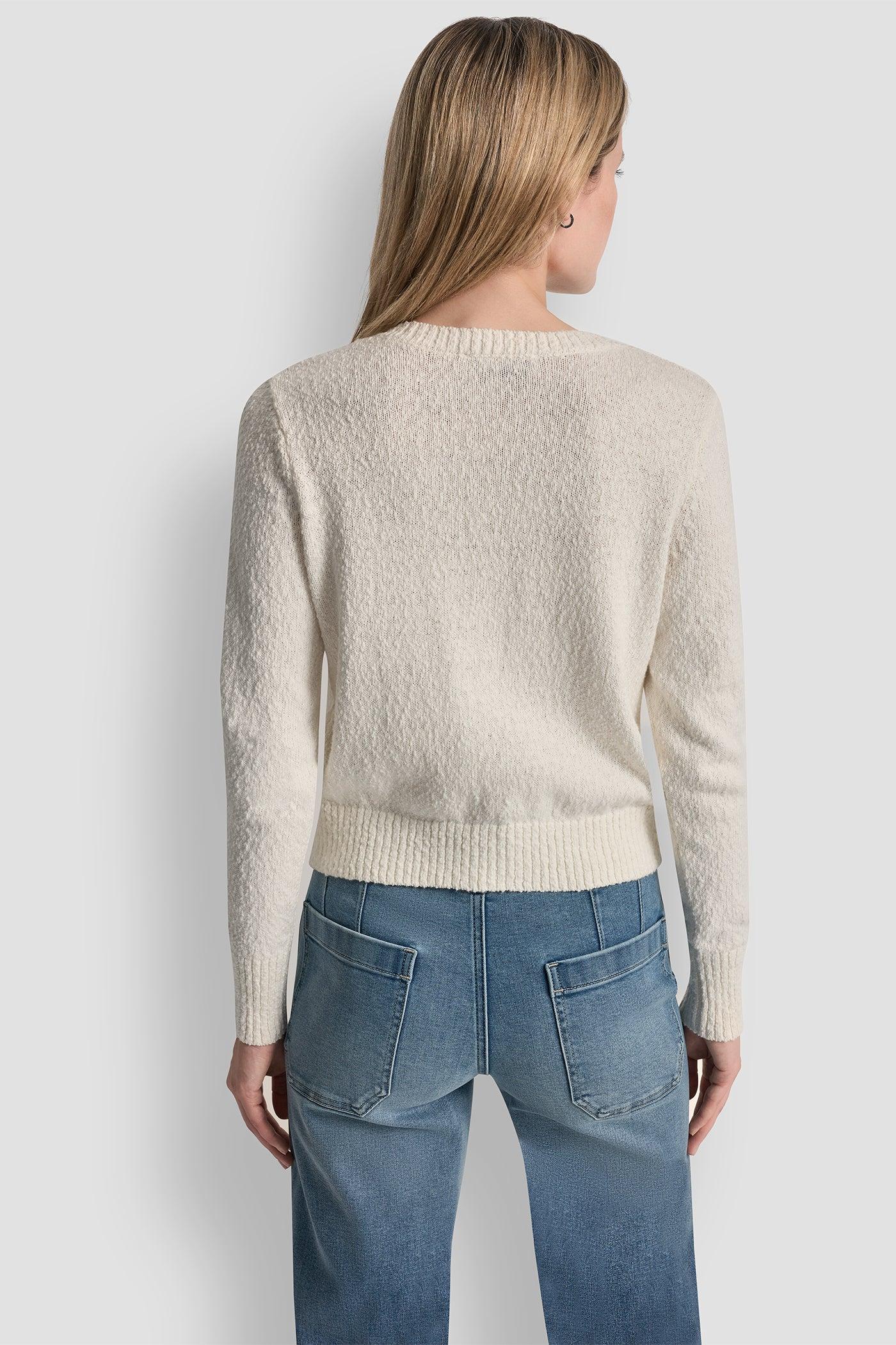 CREW NECK CARDIGAN WITH PATCH POCKETS Product Image