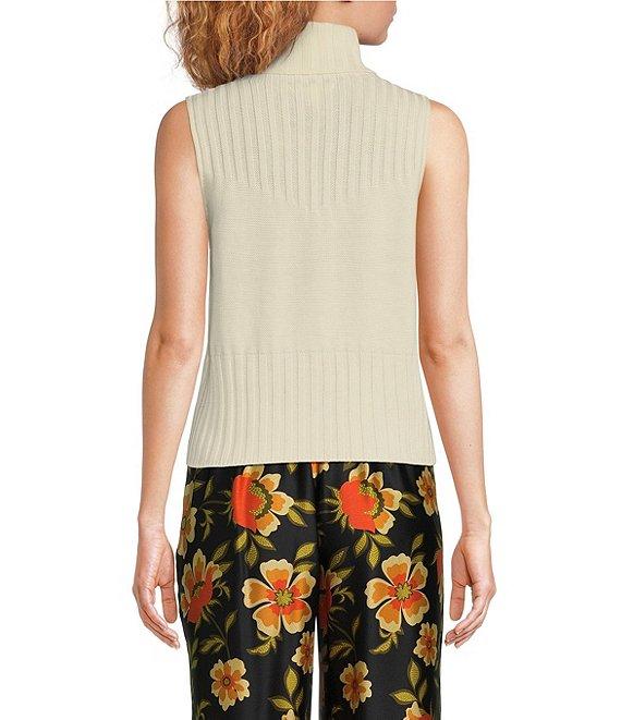 Chelsea & Violet Rosie Turtleneck Sleeveless Wool Blend Sweater Tank Product Image