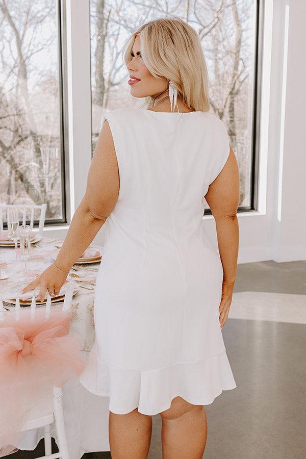 Chasing Love Shift Dress In White Curves Product Image