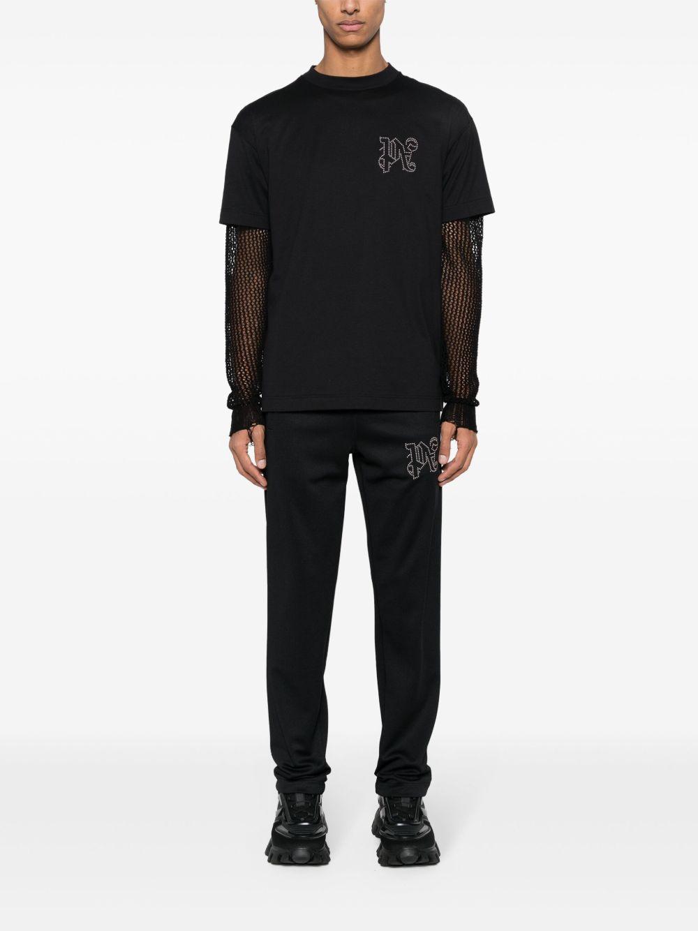 monogram-appliqué cotton T-shirt Product Image