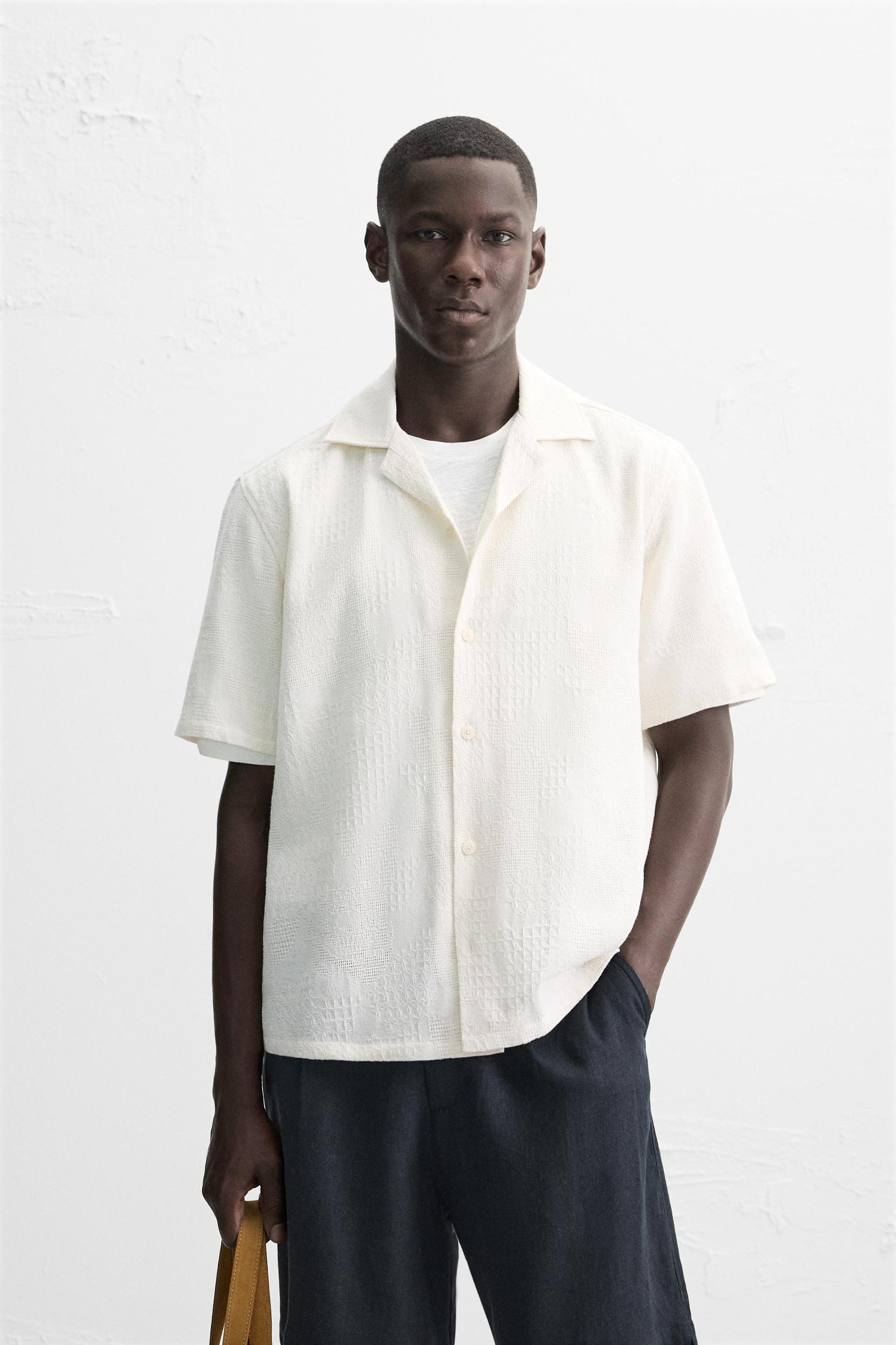 RELAXED FIT JACQUARD SHIRT Product Image