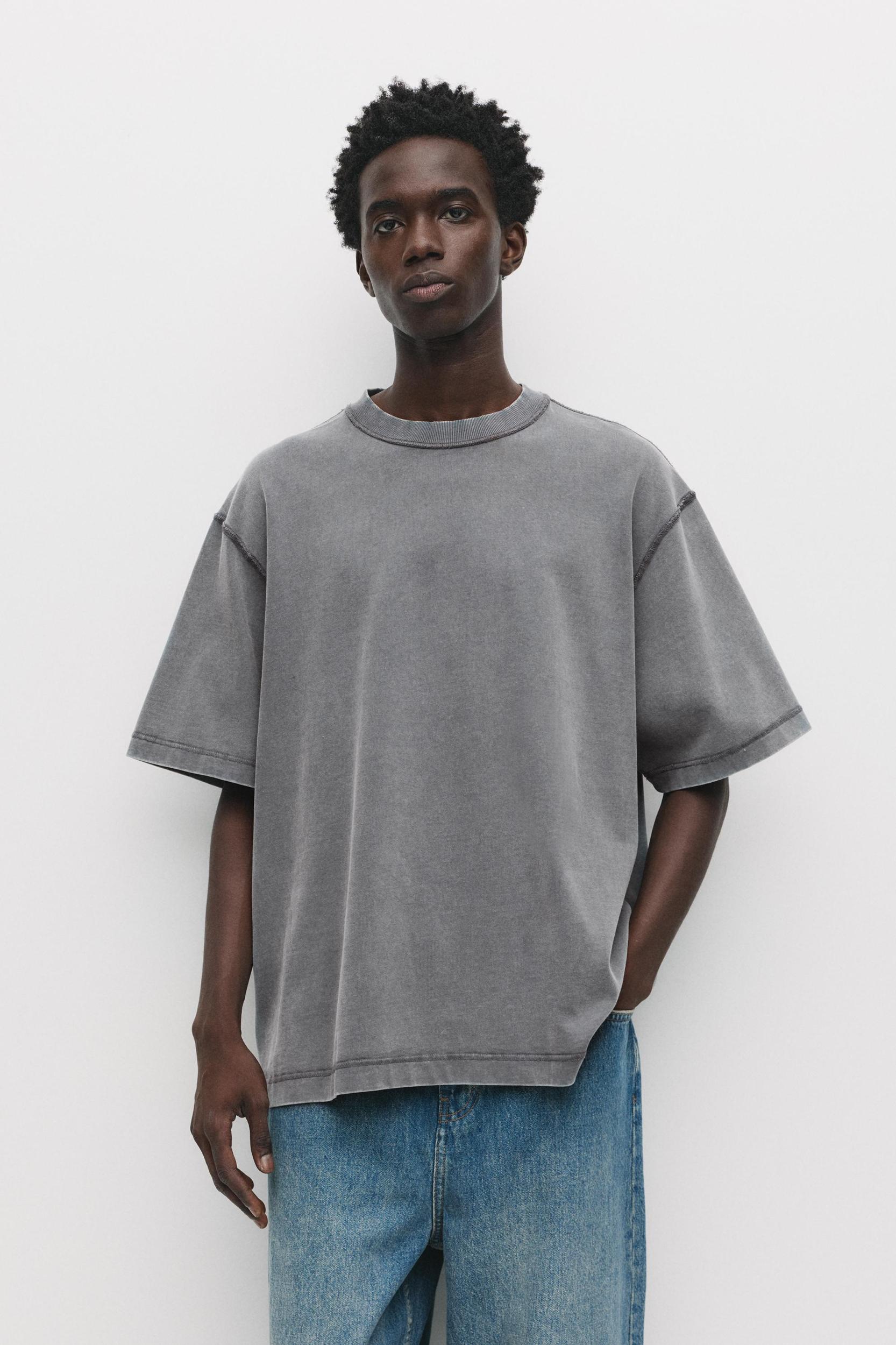 Soft-touch boxy-fit T-shirt Product Image