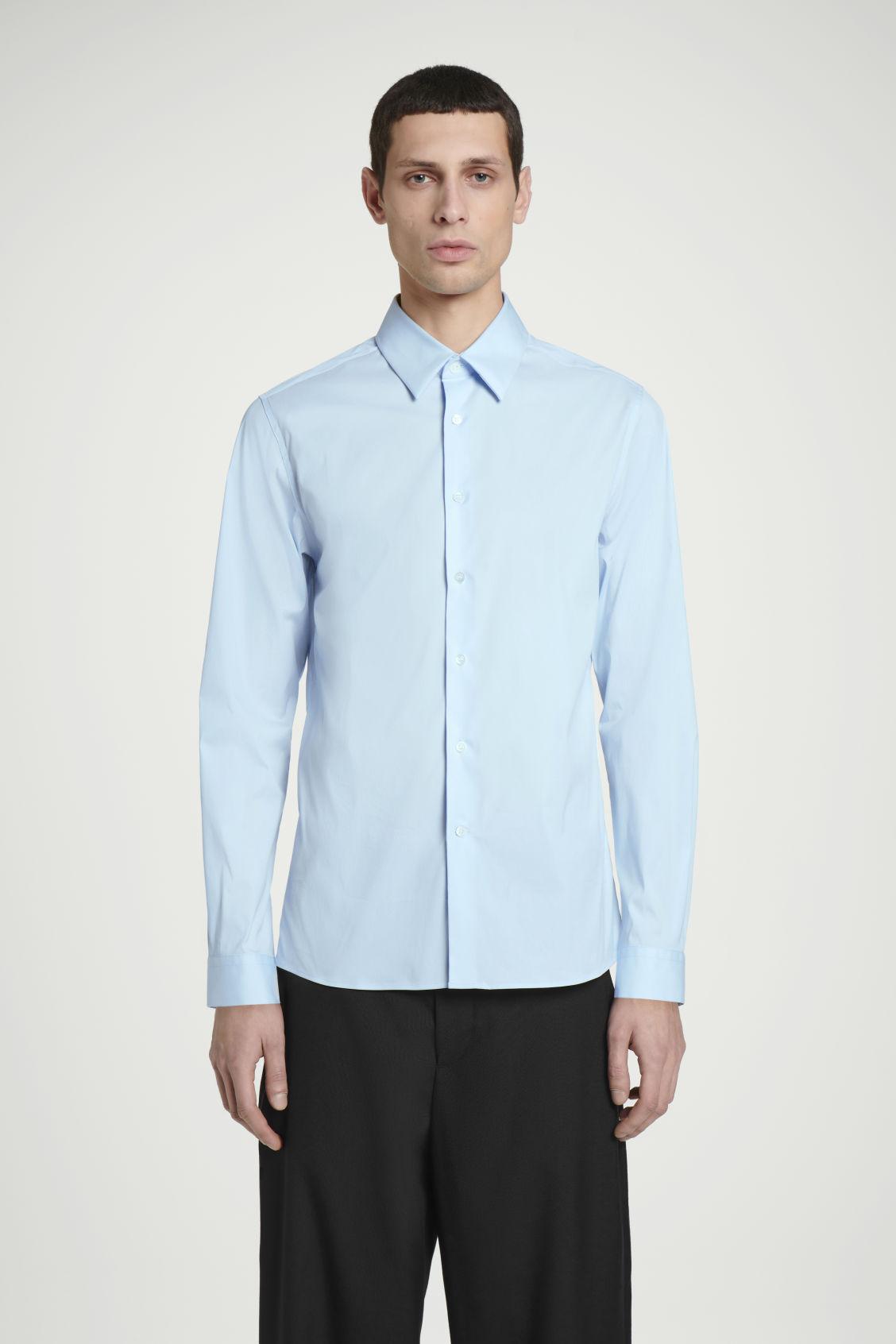 SLIM TAILORED POPLIN SHIRT Product Image