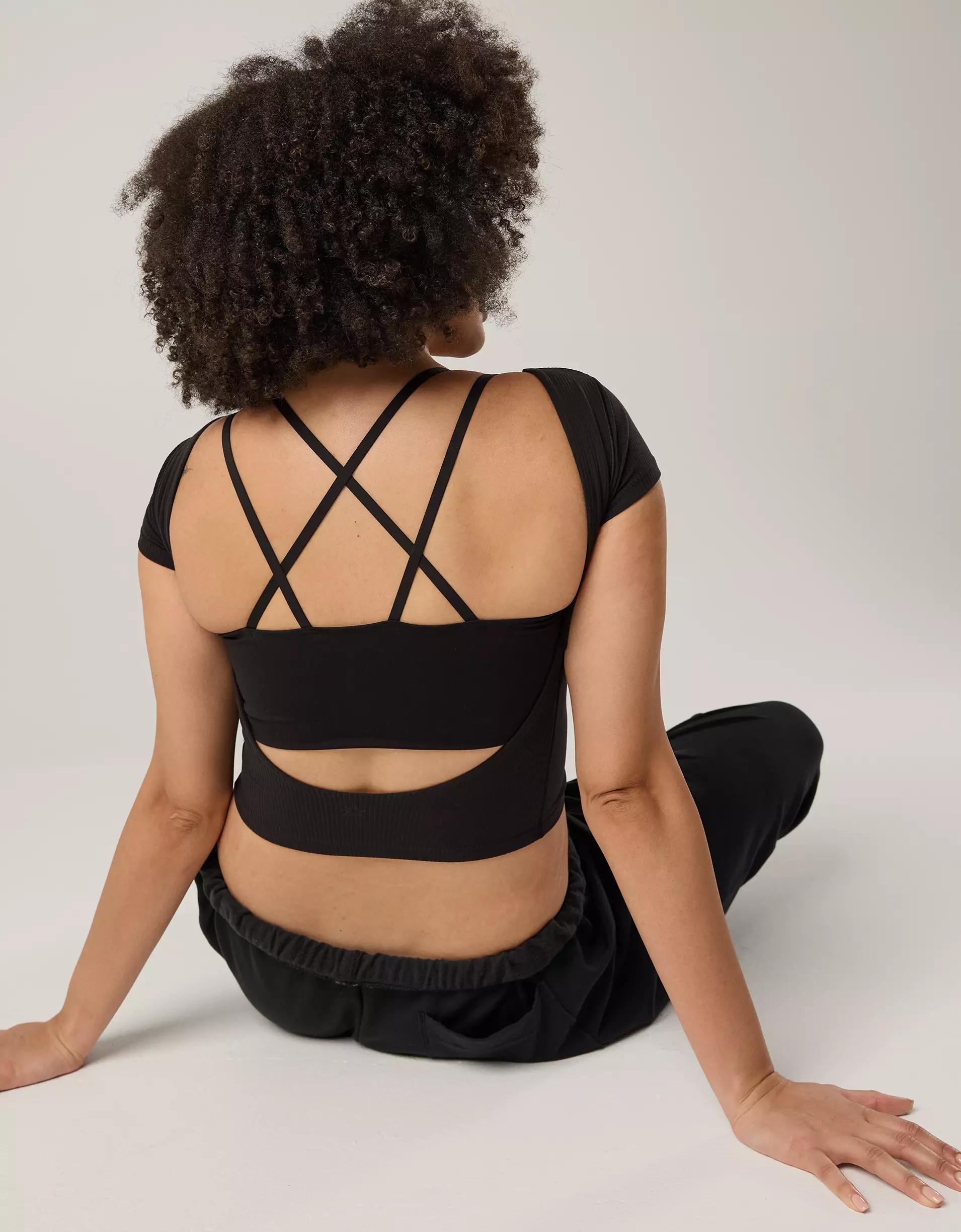 OFFLINE By Aerie Real Me XTRA Rib Open Back T-Shirt Product Image