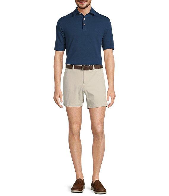 Roundtree & Yorke Short Sleeve Textured Solid Polo Product Image