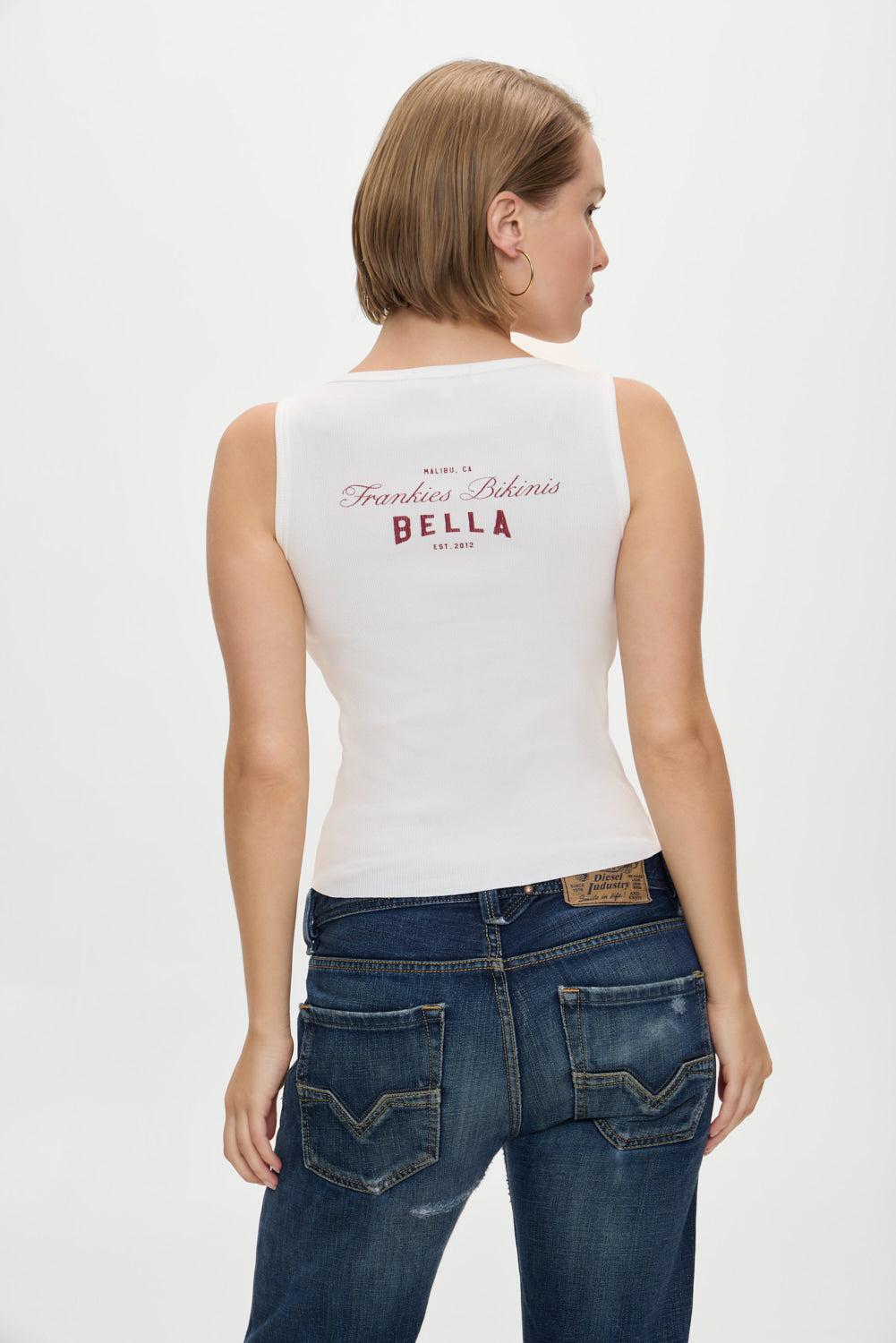 x BELLA HADID Reno Tank Top - Lone Star White Product Image