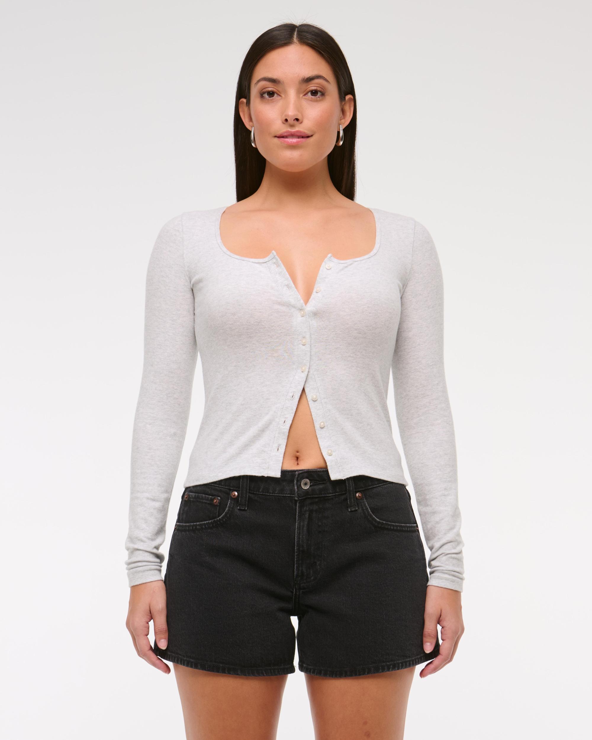 Curve Love Mid Rise A-Line Short Product Image