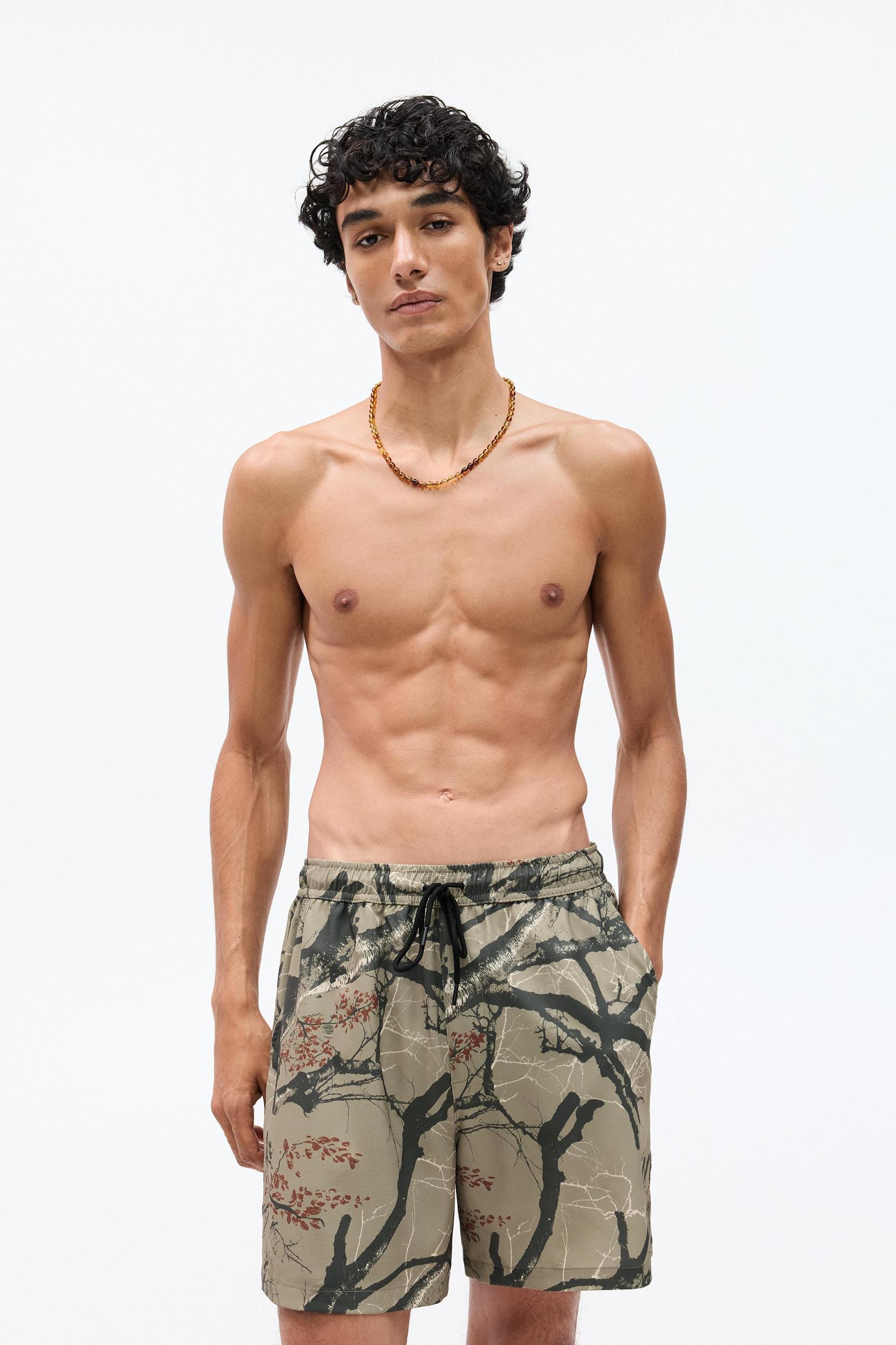 Branch print board shorts Product Image