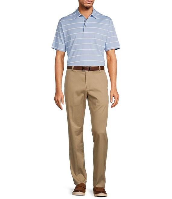 Roundtree & Yorke Performance The Fairway Short Sleeve Stripe Polo Shirt Product Image