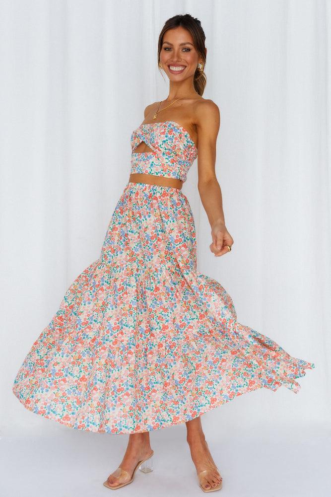 So Particular Maxi Skirt Floral Product Image