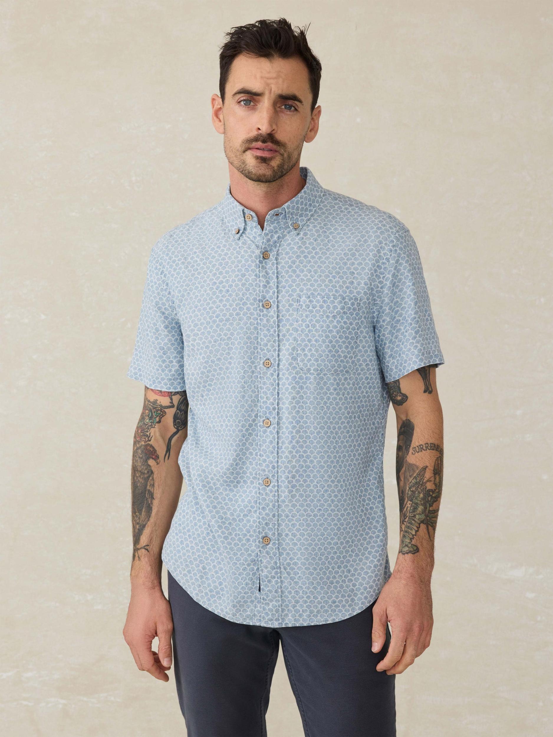 Short-Sleeve Breeze Shirt - Fish Scale Redux Product Image