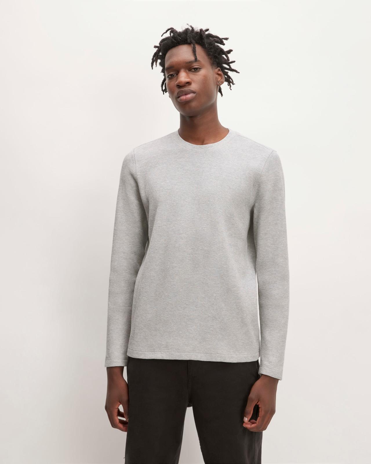 Mens Waffle Long-Sleeve Crew T-Shirt by Everlane Product Image