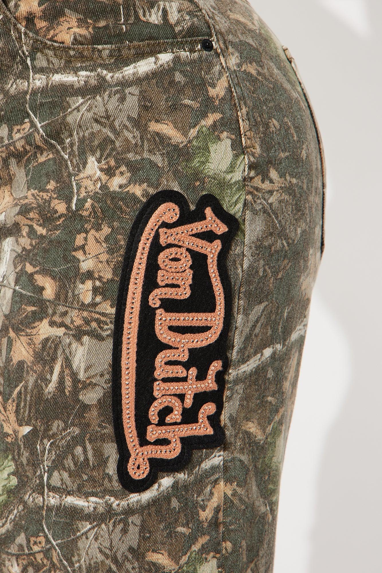 Von Dutch Camo Straight Leg Jeans - Camouflage Female Product Image