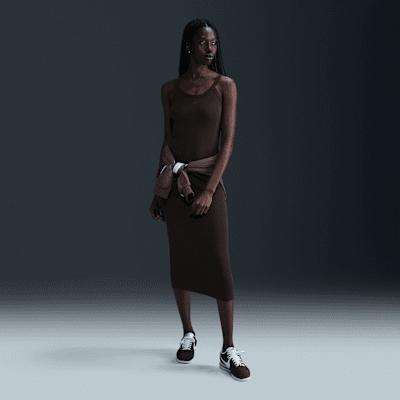 Womens Nike Sportswear Chill Knit Mini-Rib Tank Top Dress Product Image