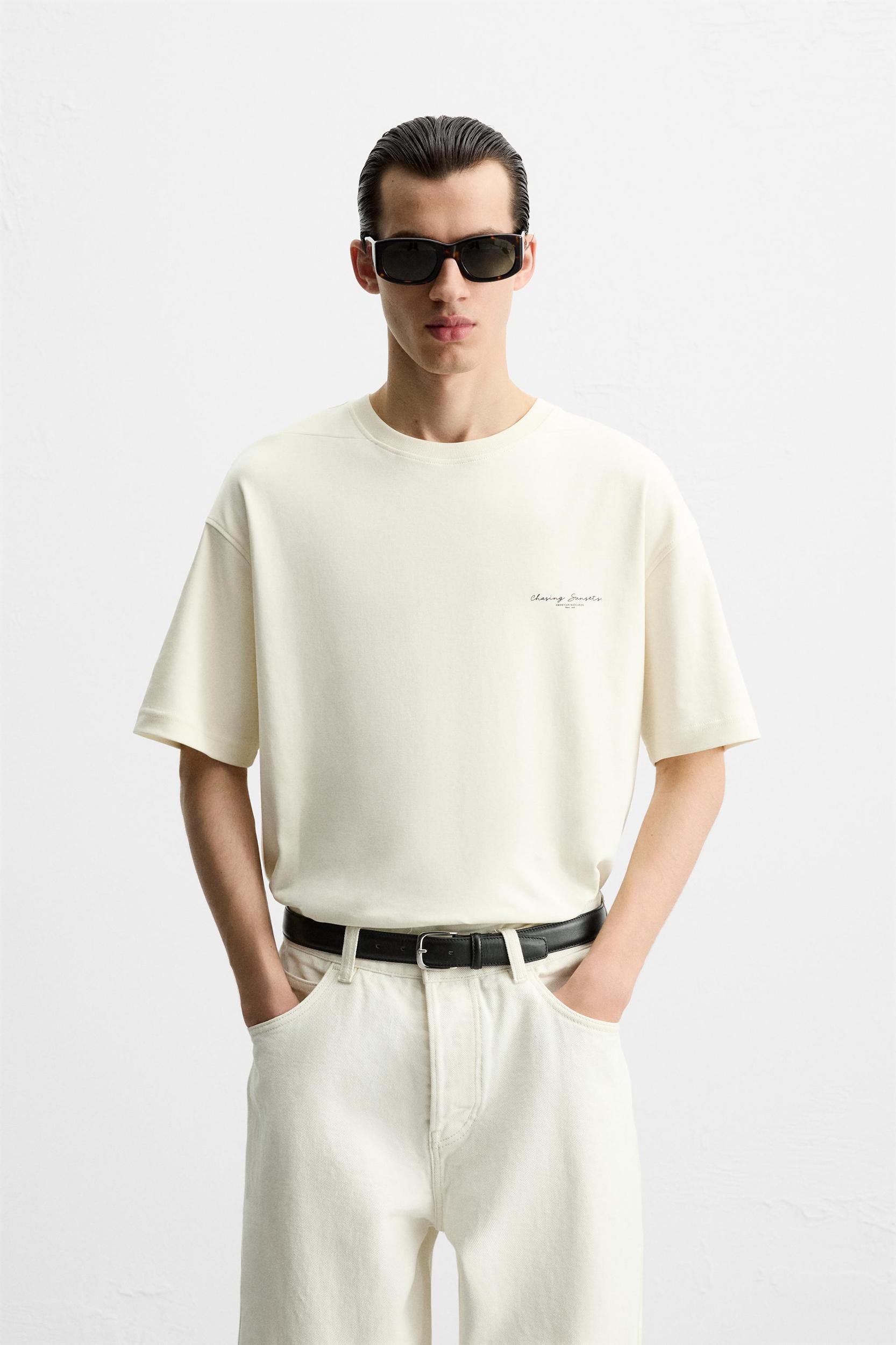 TEXT PRINT T-SHIRT Product Image