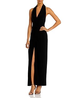 Halter Wrap Straight Gown Product Image