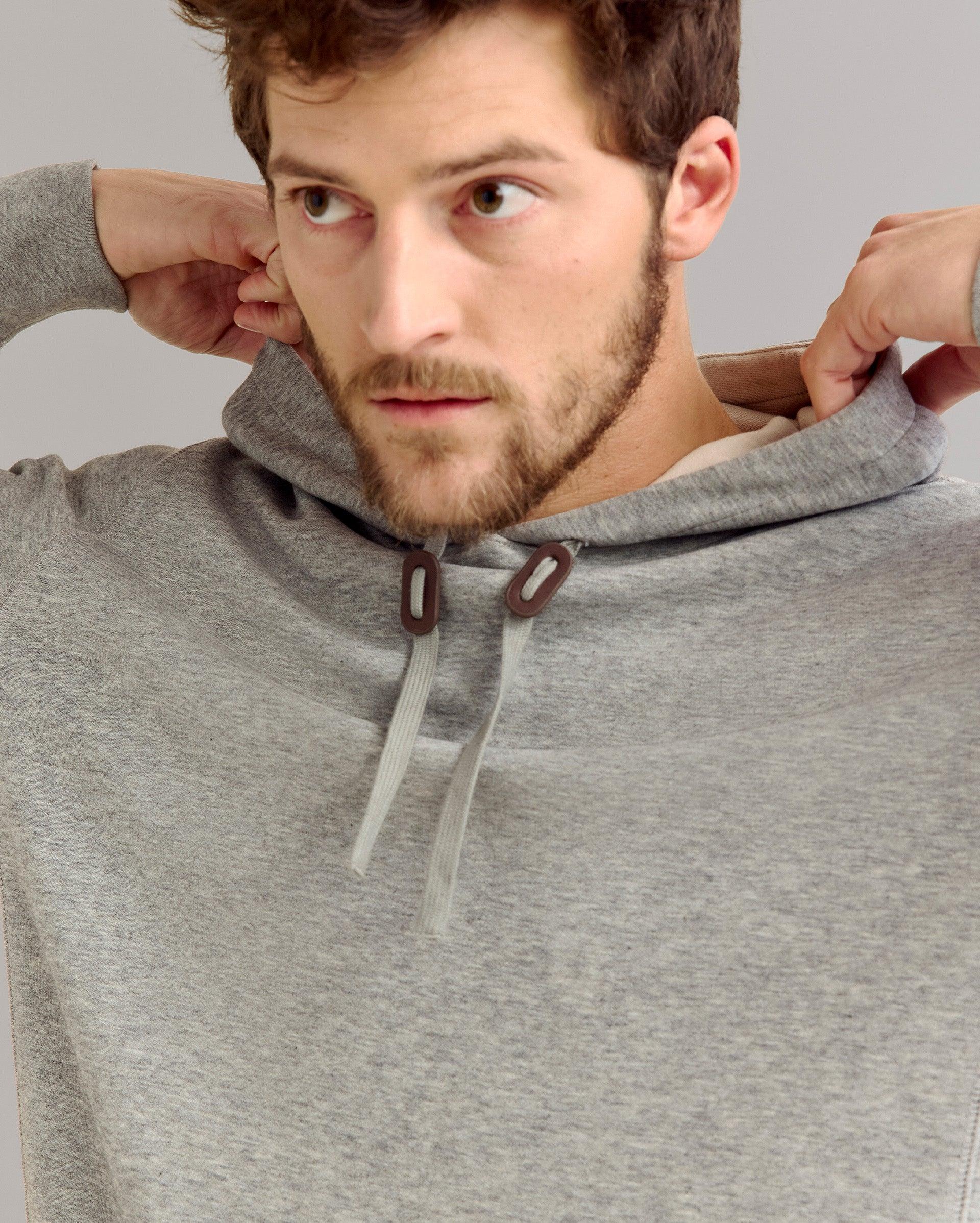 Rib Hoodie Pullover -  Product Image