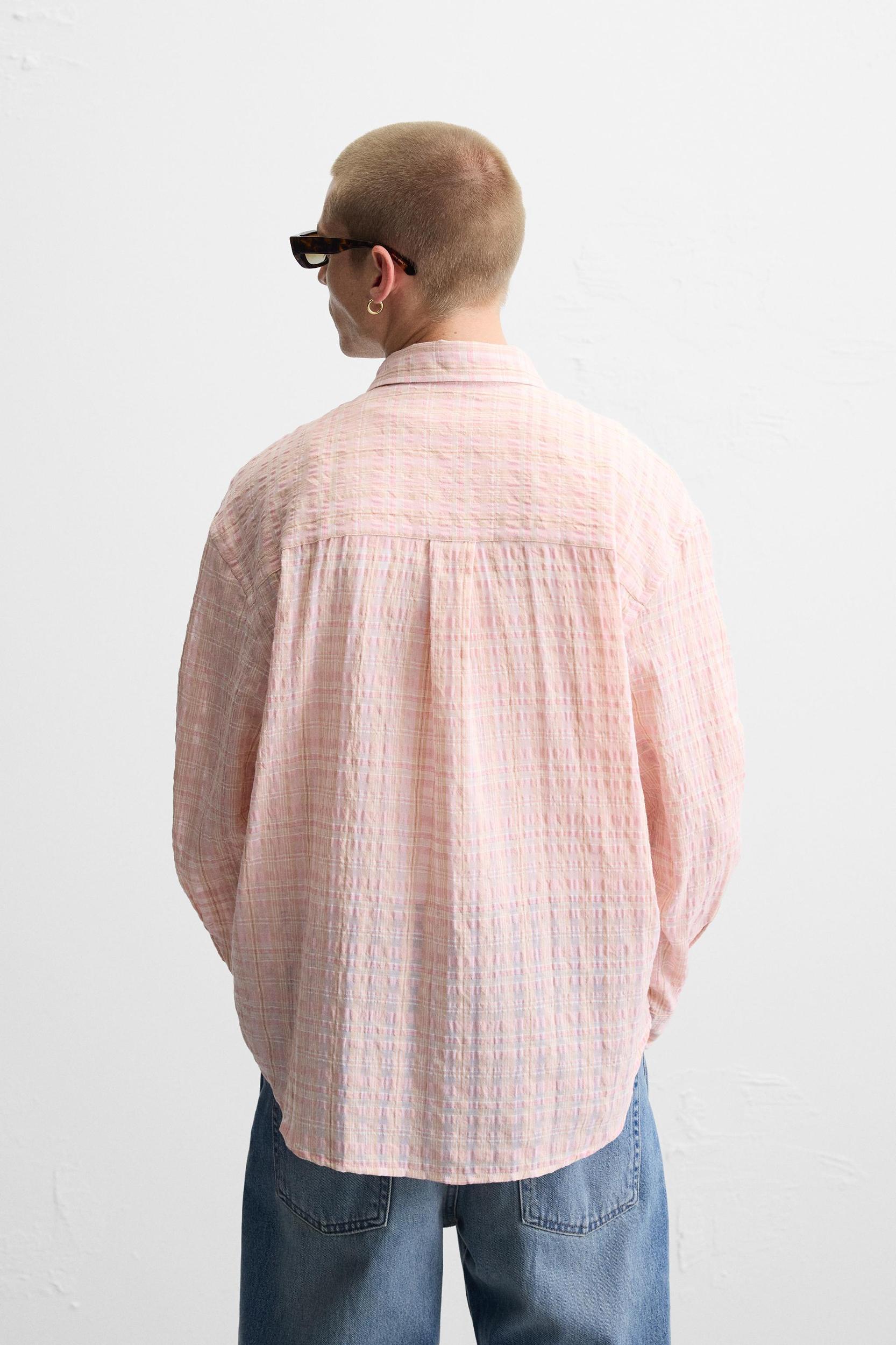 TEXTURED CHECK SHIRT Product Image