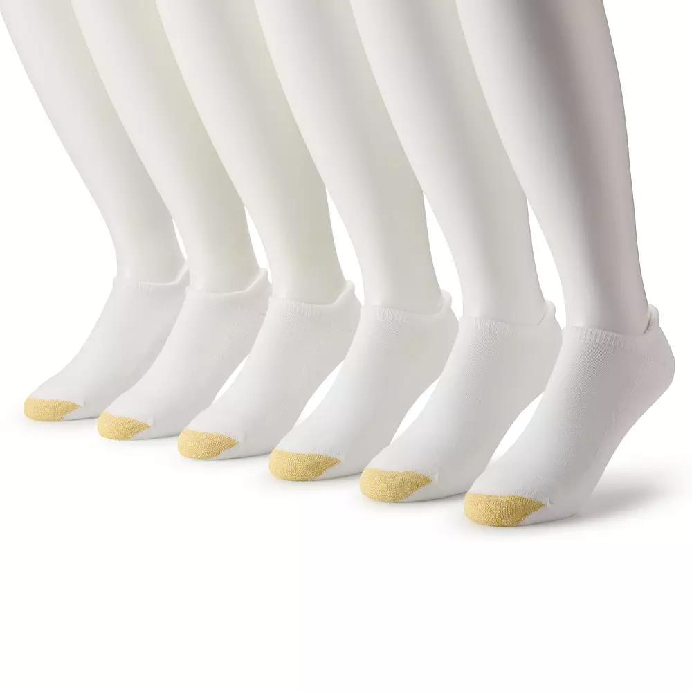 Men's GOLDTOE® 6-Pack Athletic Heel Tab No-Show Socks,  Product Image