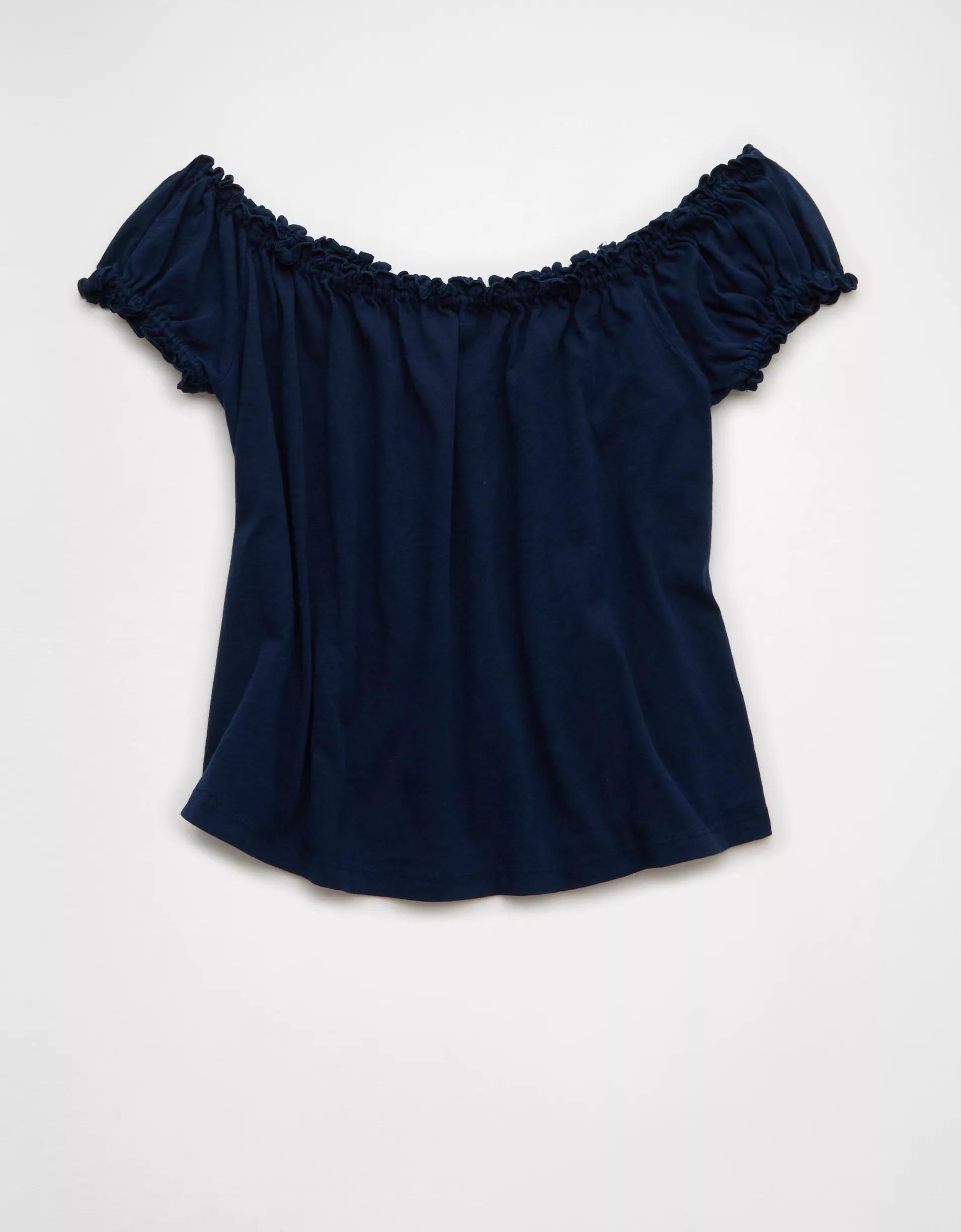 AE Sunchaser Knit Off The Shoulder Swing Top Product Image