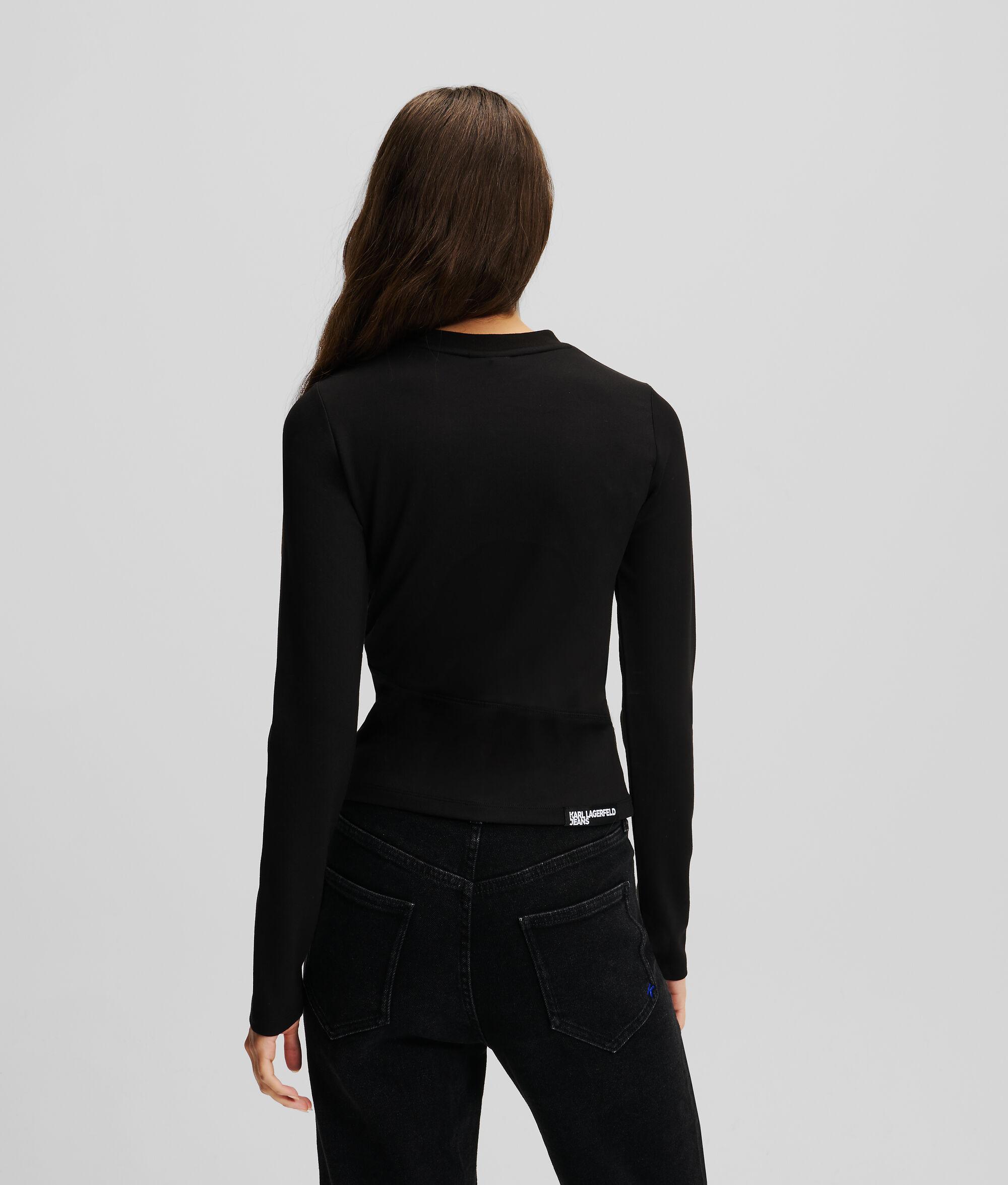 LONG-SLEEVED EYELET TOP Product Image