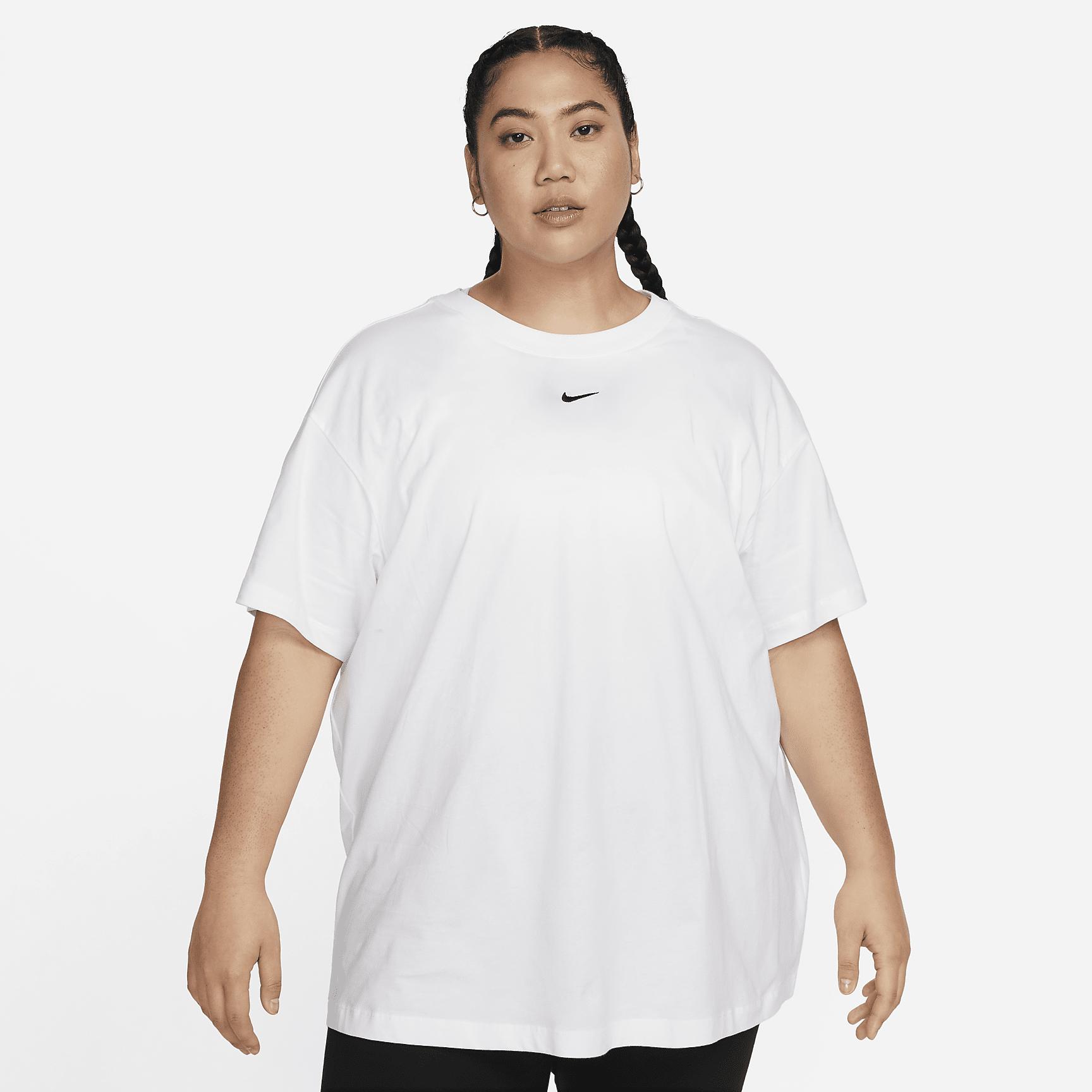 Womens Nike Sportswear Essential T-Shirt (Plus Size) | FJ2739-100 Product Image