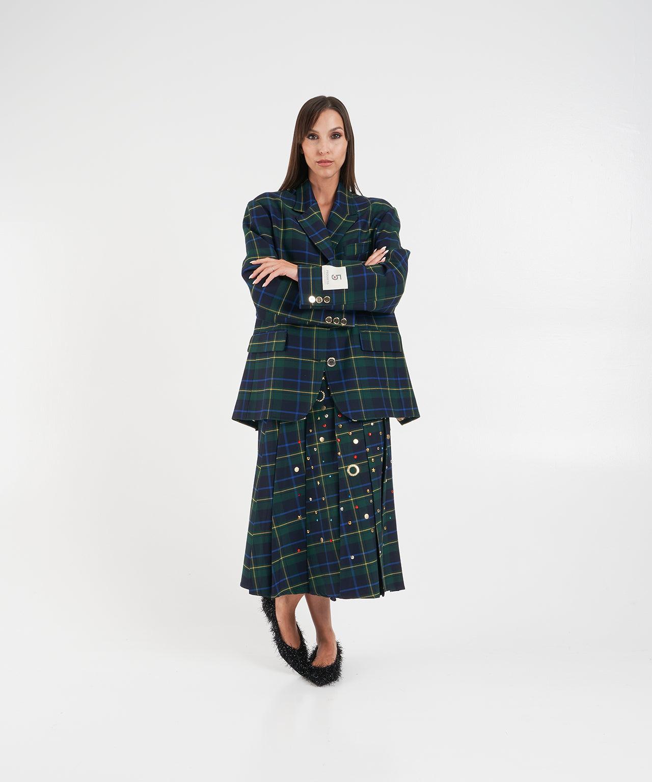 Midi skirt with appliques Product Image