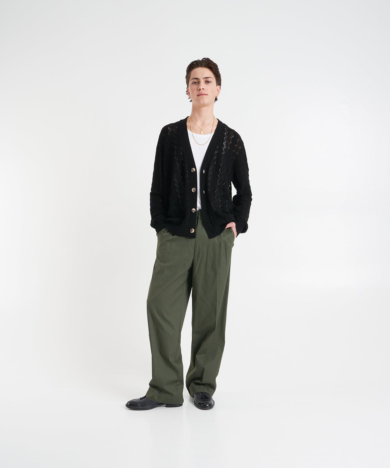 Pleated wide leg pants Product Image