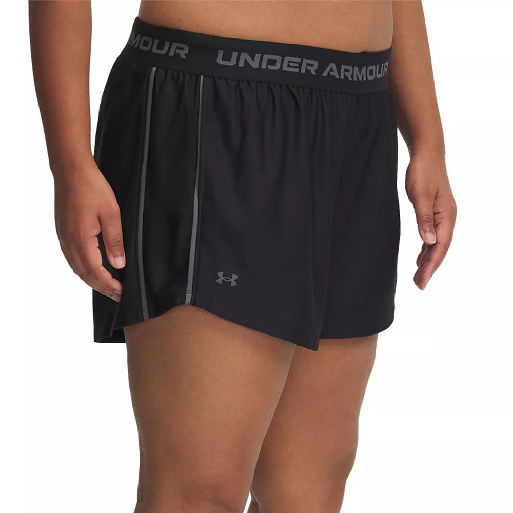 Plus Size Under Armour Tech™ Play Up Shorts, Women's, Size: 2XL, Black Product Image