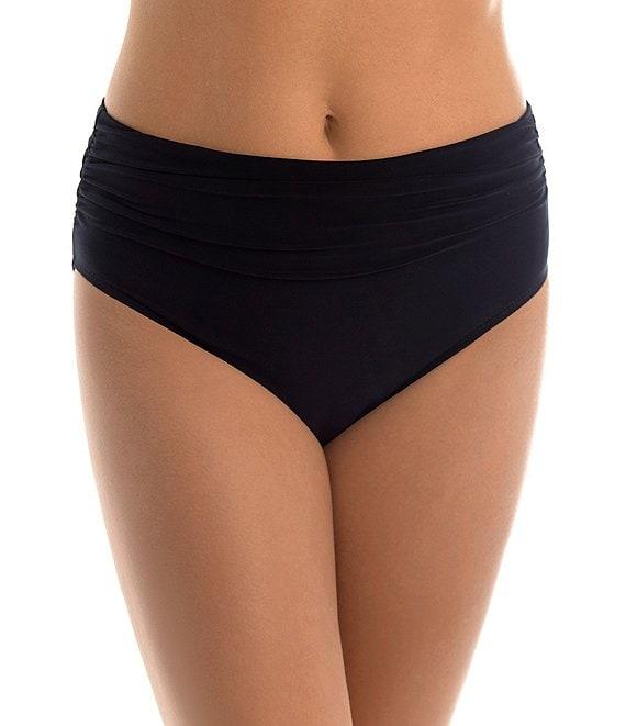 Magicsuit Solid Jersey Brief Shirred Swim Bottom Product Image