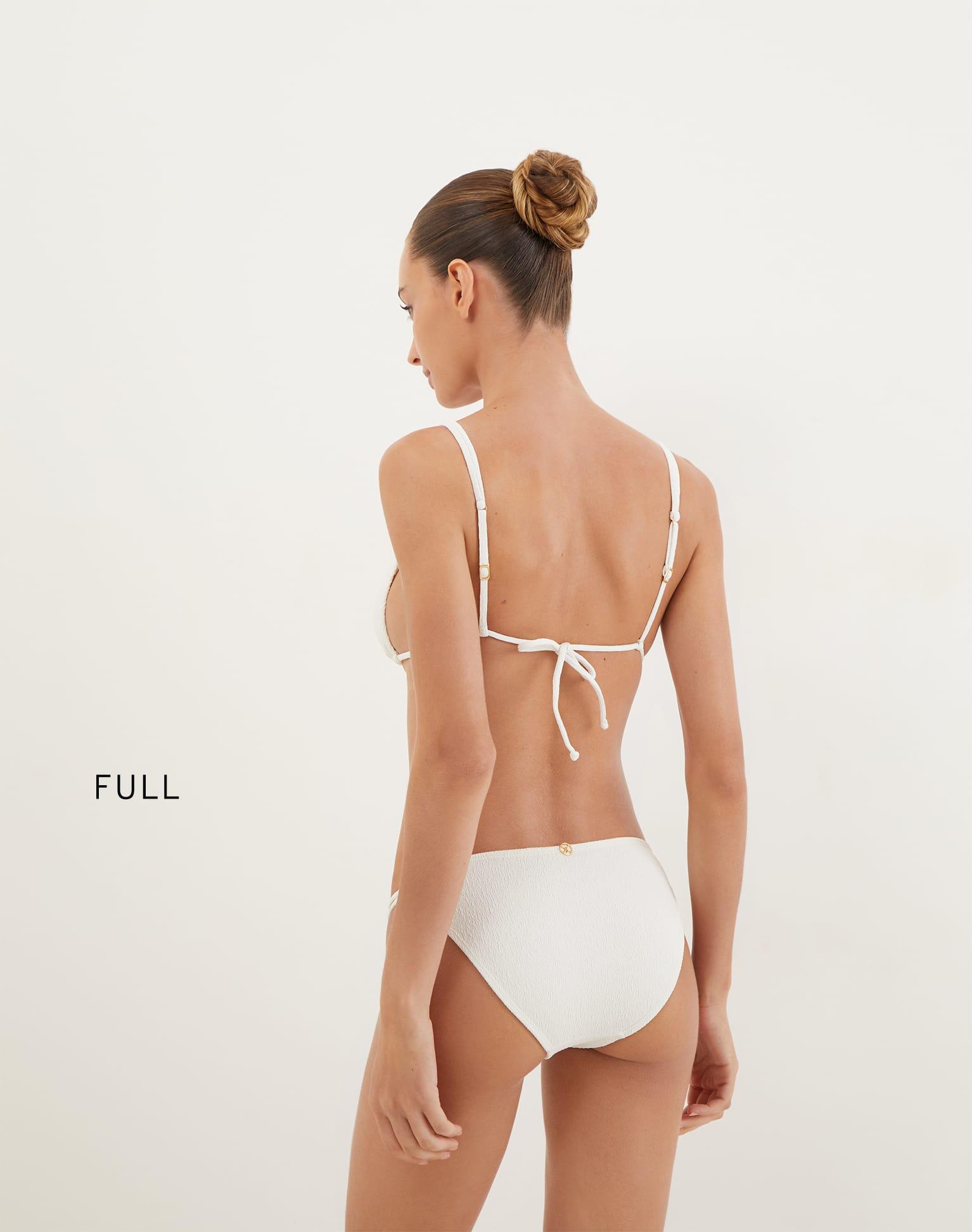 Firenze Callie Parallel Tri Top - White Product Image