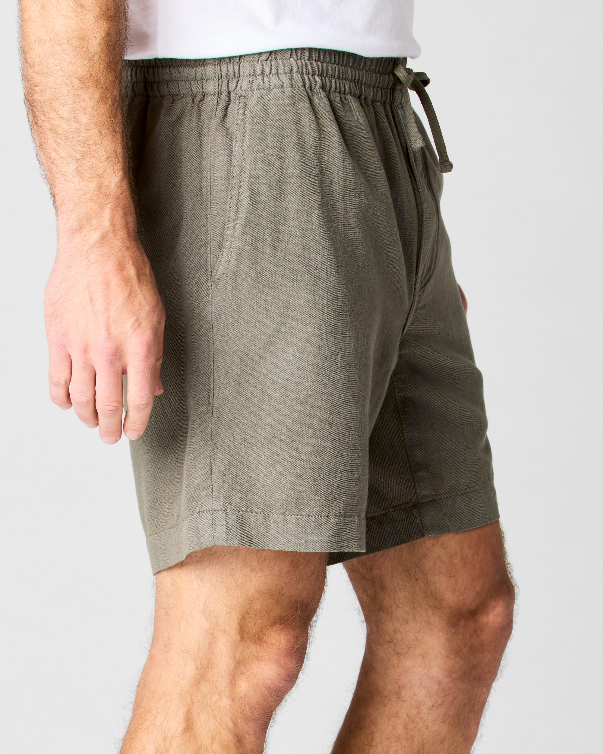 Cotton Linen Drawstring Short - 7" Product Image